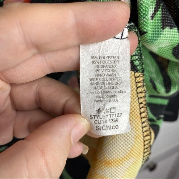 Vintage Willy Jay's Floral Rose Print Blouse with Flutter Sleeves Size S - Picture 11 of 11